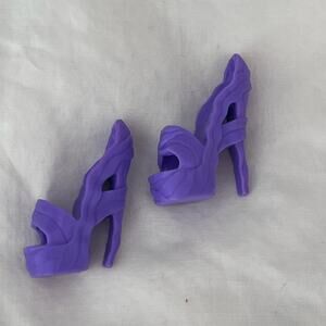 Monster High Clawdeen Clawsome Pet Salon Purple Heels Replacement Doll Shoes